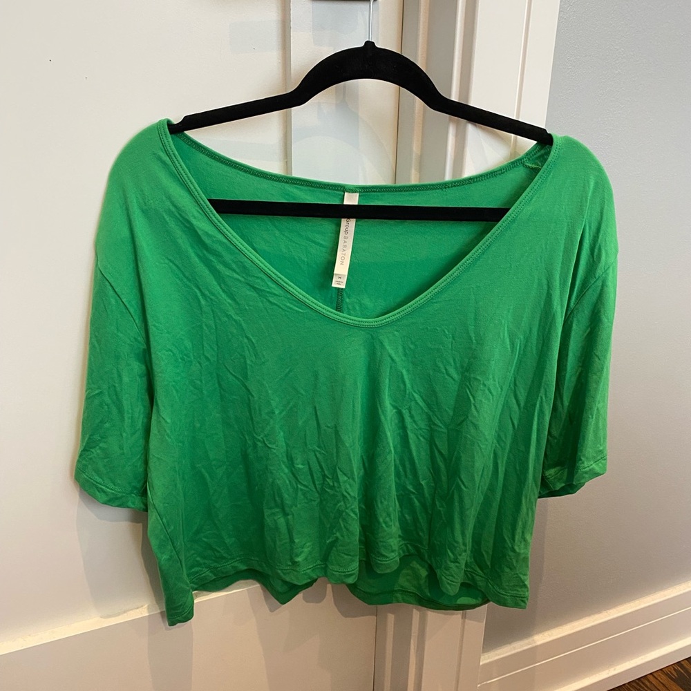 Aritzia Babaton Cropped V Neck